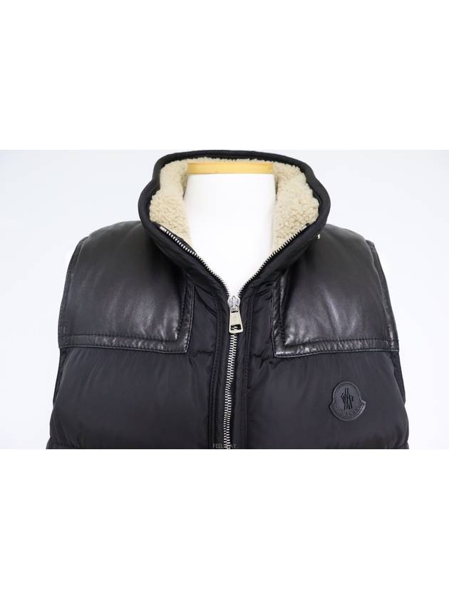 logo padded vest black - MONCLER - BALAAN 2