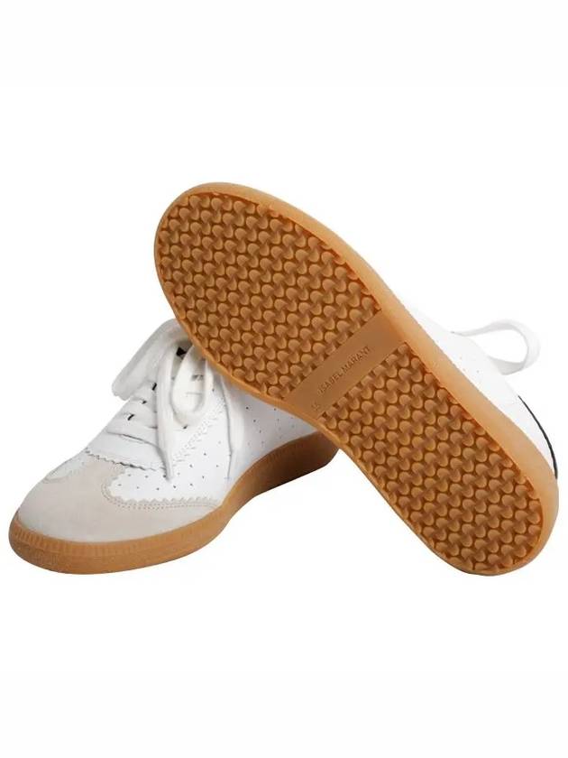 Women's Blyce Vintage Leather Low Top Sneakers White - ISABEL MARANT - BALAAN 4