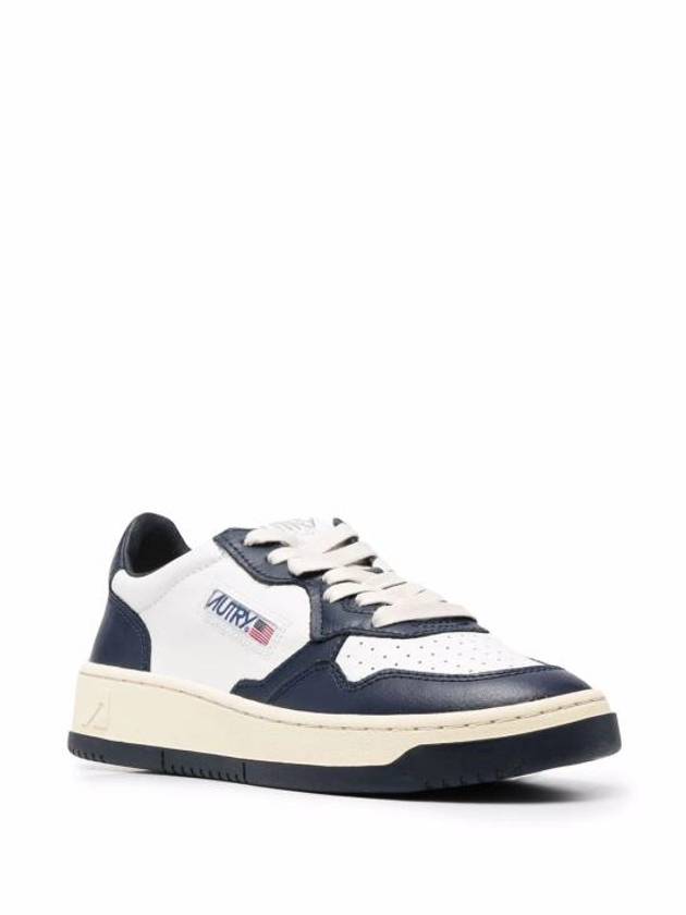 Medalist Goatskin Low Top Sneakers White Navy - AUTRY - BALAAN 3