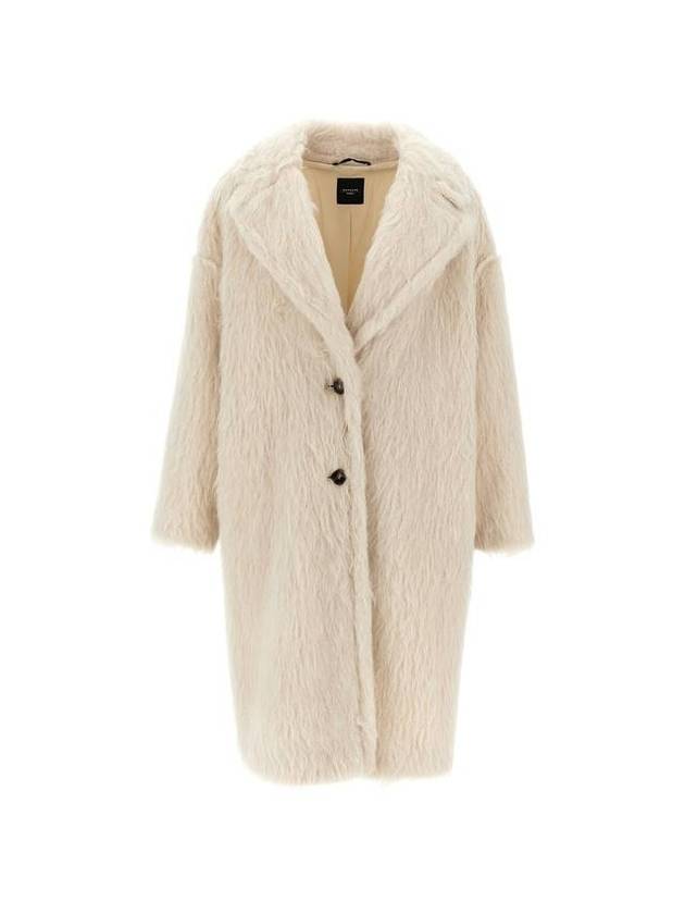 Cantone Alpaca Wool Wrap Trench Coat Ecru - WEEKEND MAX MARA - BALAAN 1