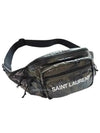 Men's Pouch Belt Bag Black - SAINT LAURENT - BALAAN 8
