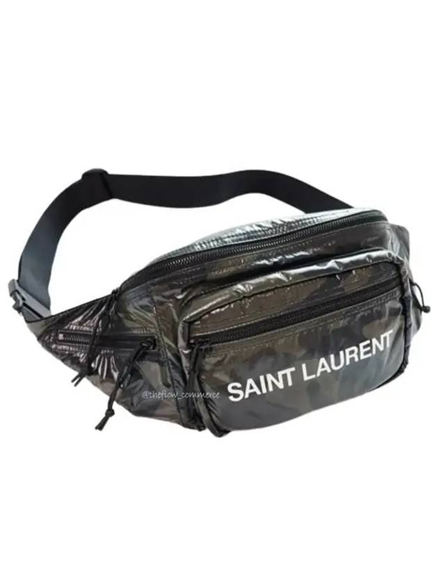 Nylon Logo Nuxx Cross Bag Camo - SAINT LAURENT - BALAAN 8