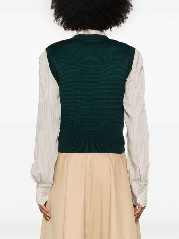 Superfine Wool Vest Green - PRADA - BALAAN 5