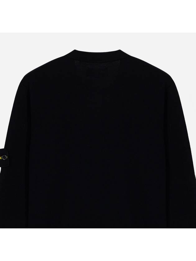 Light Wool Crewneck Knit Top Navy - STONE ISLAND - BALAAN 6