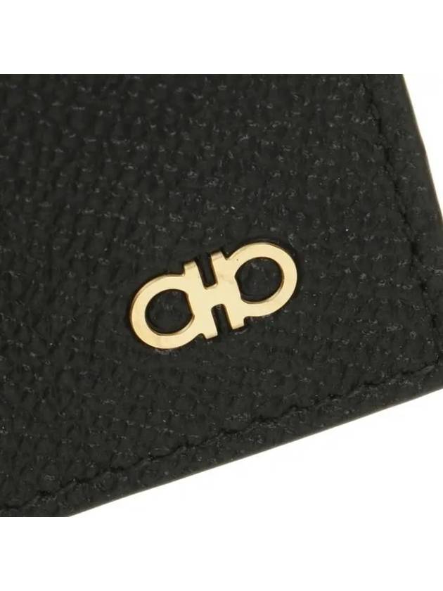 Gancini Card Wallet Black - SALVATORE FERRAGAMO - BALAAN 7