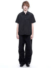 Men s SSHS BK Seersucker String Half Shirt Black - CHANCE'S NOI - BALAAN 9