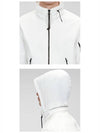 Lens Wappen Soft Shell Zip-Up Jacket White - CP COMPANY - BALAAN.