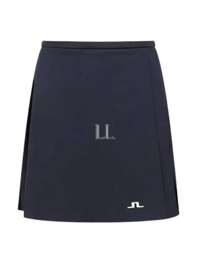 Women's Sierra Pleated Skirt Navy - J.LINDEBERG - BALAAN 2