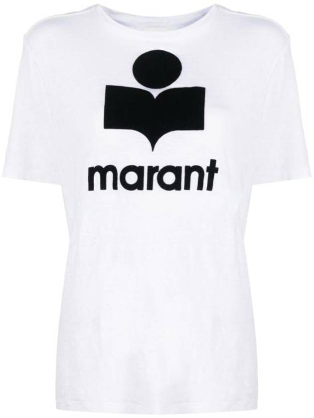 Short Sleeve T Shirt TS0001FB A1N09E 20WH White - ISABEL MARANT - BALAAN 1