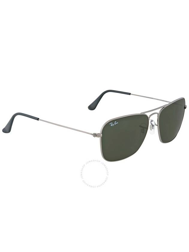 Ray Ban Caravan Green Classic G-15 Square Unisex Sunglasses RB3136 004 58 - RAY-BAN - BALAAN 3