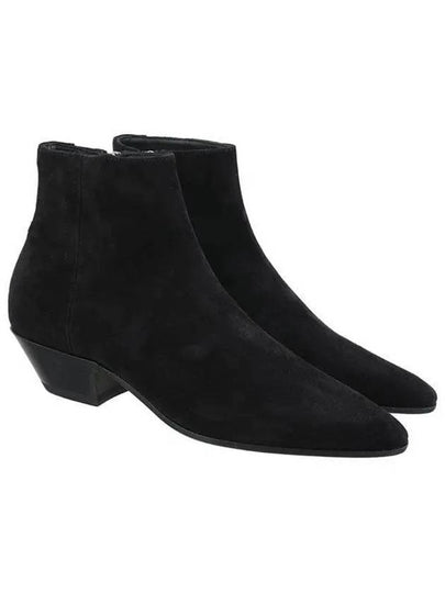 Jonas Ankle Middle Boots Black - SAINT LAURENT - BALAAN 2