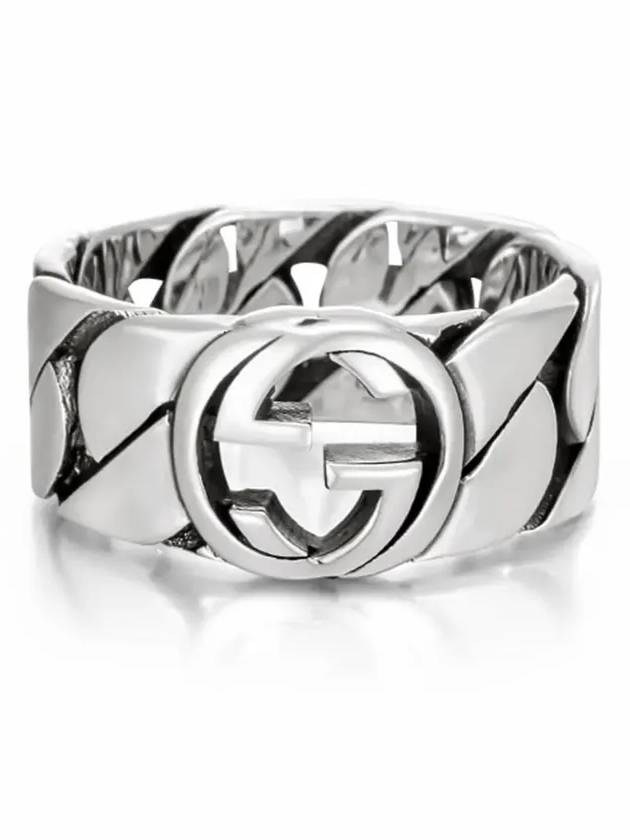 Interlocking G Ring Silver YBC661515001 - GUCCI - BALAAN 4