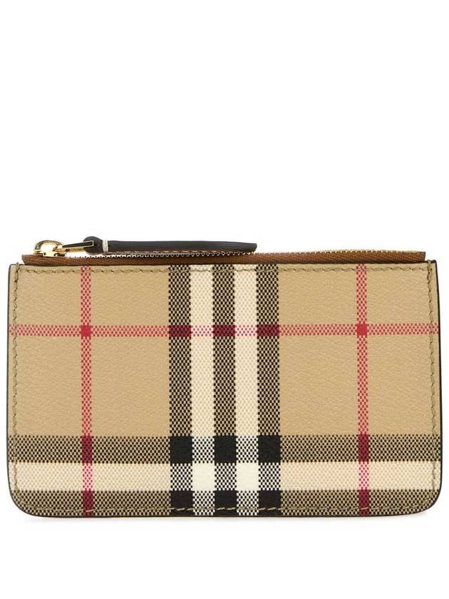 Check Print Coin Wallet Beige - BURBERRY - BALAAN 2