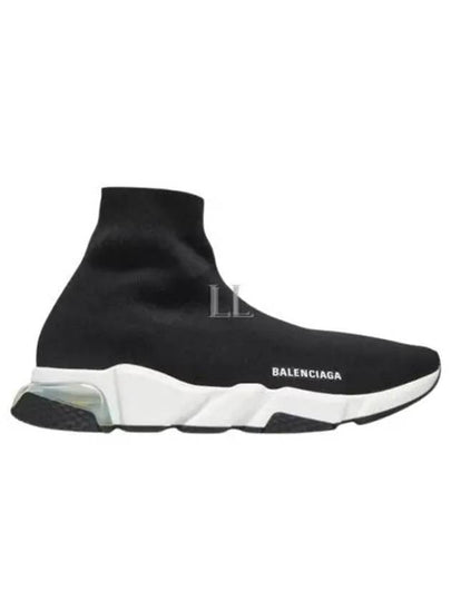 Speed Trainer Clear Sole High Top Sneakers Black - BALENCIAGA - BALAAN 2