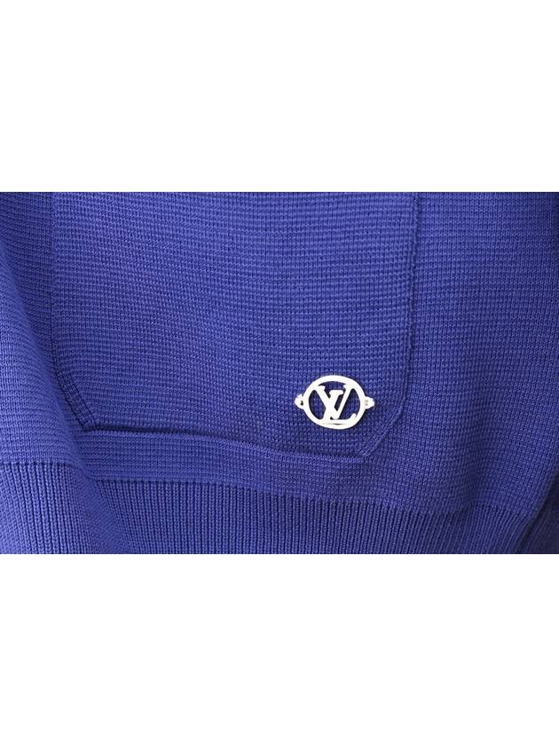 LV hook detail cardigan blue XL - LOUIS VUITTON - BALAAN 8