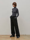 Denim Loose Long Wide Pants Black - RYUL+WAI: - BALAAN 2