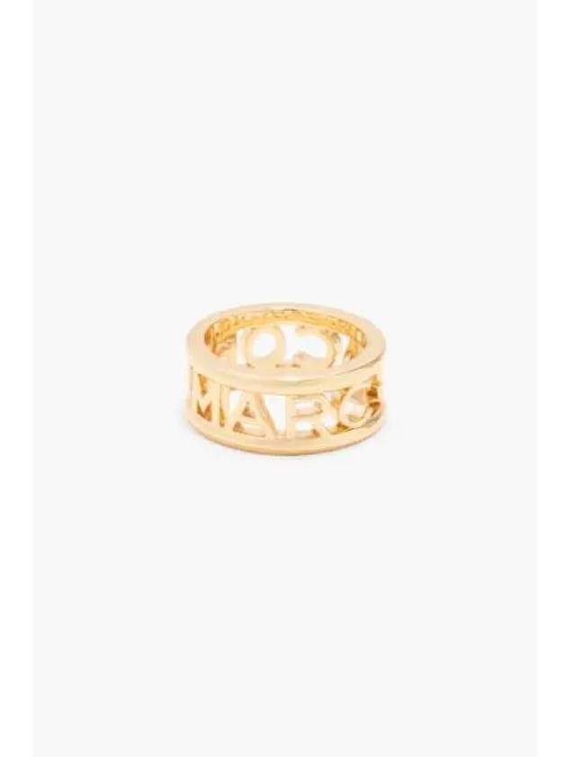 Monogram Metal Ring Gold MBEBS23001GDX - MARC JACOBS - BALAAN 1