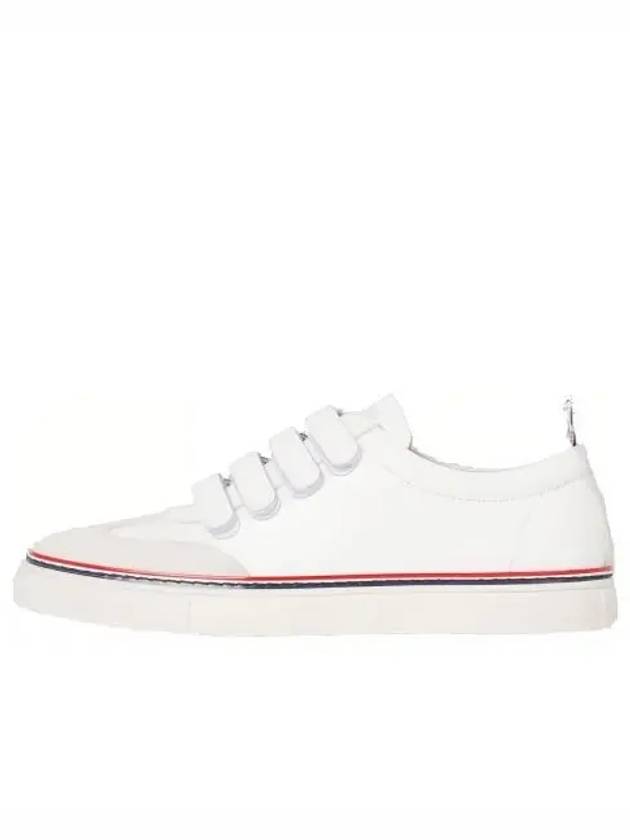 Women s Velcro Three Stripe Tab Sneakers FFD053A 05584 100 20F 1213928 - THOM BROWNE - BALAAN 2