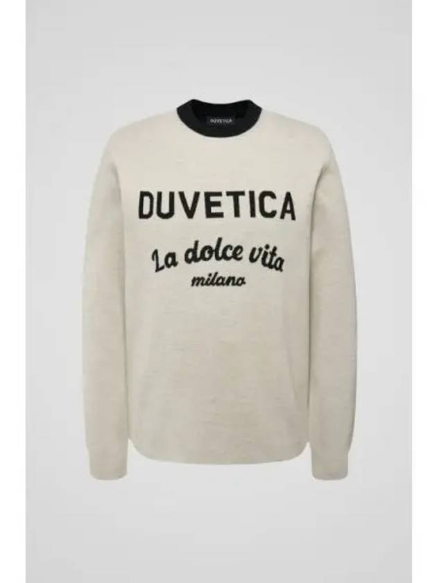 Poseidone Beige Men s Knit - DUVETICA - BALAAN 1