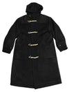 Oversized Wool Cashmere Long Duffel Coat Black MCO2078 - IFELSE - BALAAN 2