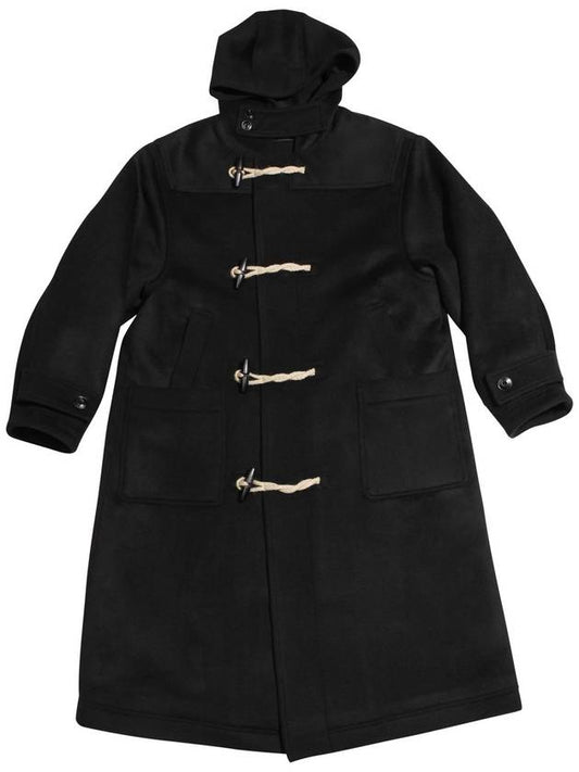 Oversized Wool Cashmere Long Duffel Coat Black MCO2078 - IFELSE - BALAAN 2