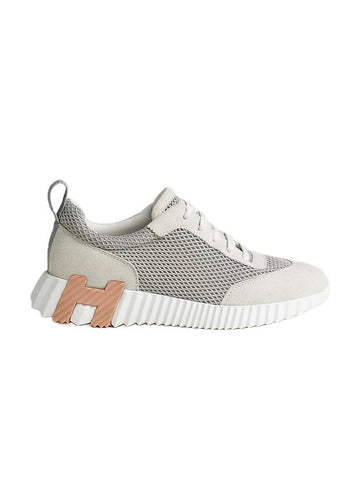 Bouncing Low Top Sneakers White Grey - HERMES - BALAAN 1