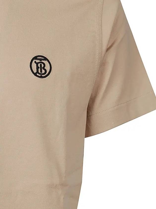 TB Monogram Embroidered Short Sleeve T-Shirt Beige - BURBERRY - BALAAN 4