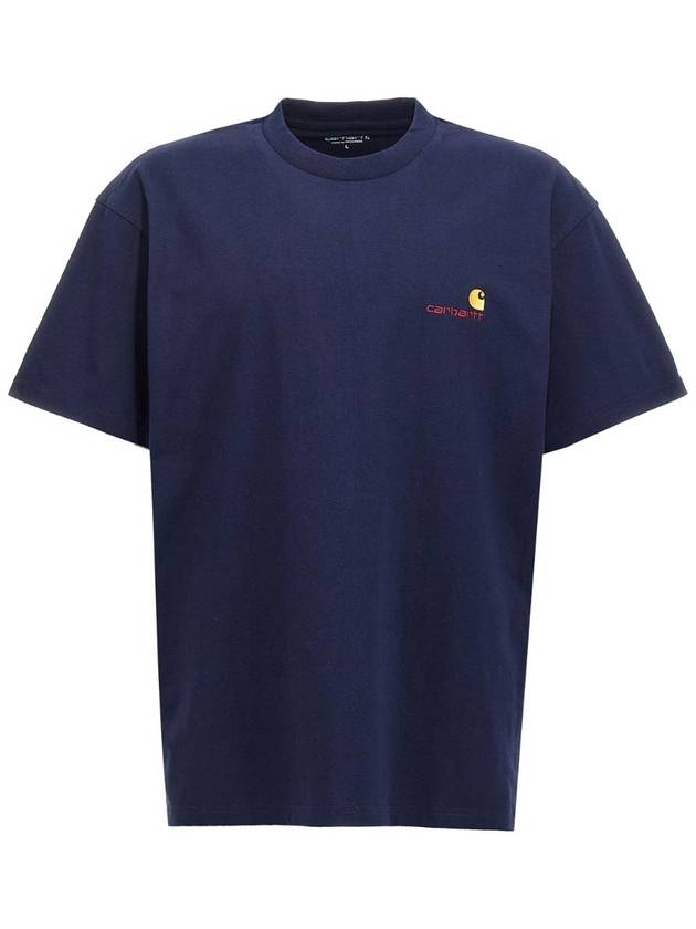 JF Carhartt WIP Blue American Script T shirt I02995629LXX - CARHARTT WIP - BALAAN 1