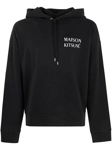 hooded sweatshirt NM00705KM0001 P199 BLACK - MAISON KITSUNE - BALAAN 1