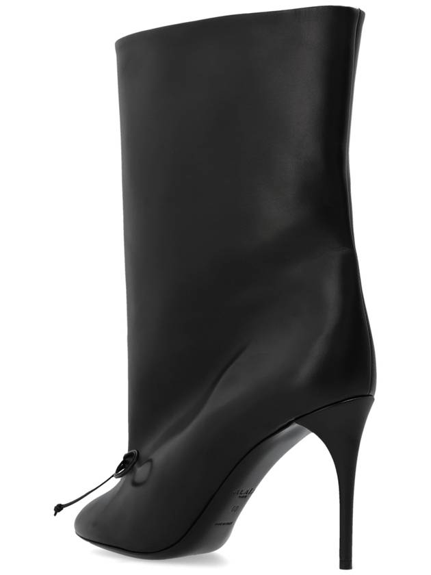 Decolette Lambskin Low Middle Boots Black - ALAIA - BALAAN 6