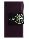 Brushed Cotton Fleece Garment Dyed Crewneck Sweatshirt Dark Burgundy - STONE ISLAND - BALAAN 4