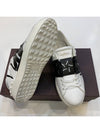 Men's Open Hidden Logo Star Leather Low Top Sneakers White - VALENTINO - BALAAN 5