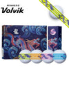 Golf Ball Blue Dragon Vista 3 Prism 360 3 Piece 1 Dozen 12 Balls - VOLVIK - BALAAN 1