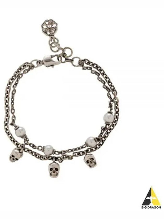 Pearl School Chain Bracelet Silver - ALEXANDER MCQUEEN - BALAAN 2