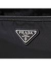 Triangle Logo Re-nylon Saffiano Leather Cross Bag Black - PRADA - BALAAN 8