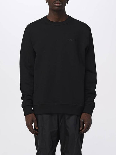 Check EKD Cotton Sweatshirt Black - BURBERRY - BALAAN 2