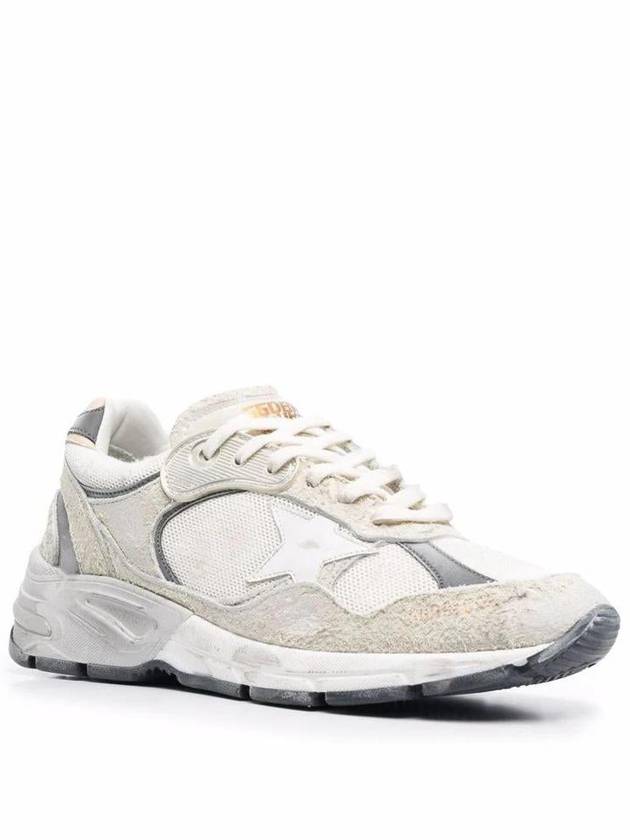 Mesh and Suede Leather Dad-Star Sneakers White Beige - GOLDEN GOOSE - BALAAN 3