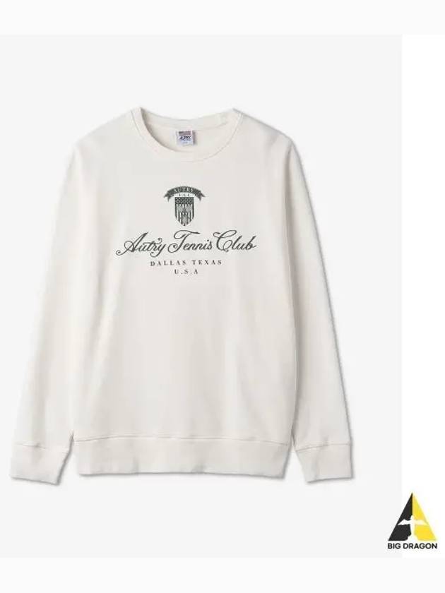 Tennis Club Badge Logo Sweatshirt White - AUTRY - BALAAN 2