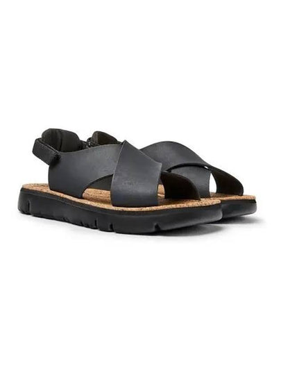 Oruga Leather Sandals Black - CAMPER - BALAAN 2