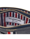 Document Holder Pebble Grain Hector Cross Bag Navy - THOM BROWNE - BALAAN 11