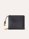 Extra Strap Calfskin Card Wallet Black - LORO PIANA - BALAAN 1