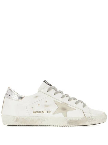 Golden Goose Super-Star Leather Upper Suede Star Piper Print Heel Shoes - GOLDEN GOOSE - BALAAN 1