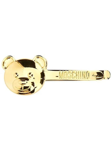 Women's Teddy Bear Pin Gold - MOSCHINO - BALAAN 1