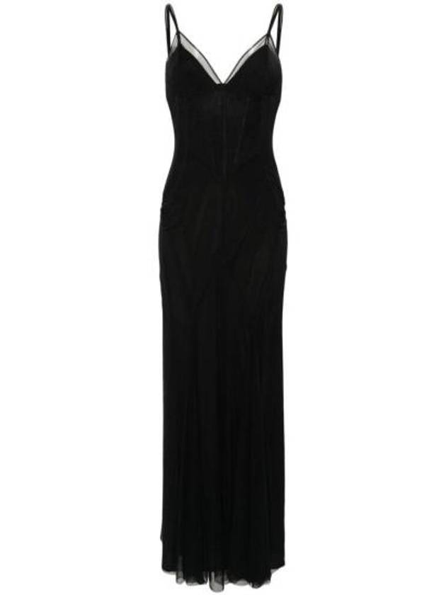 Midi One Piece F6JGWT FLRDA N0000 BLACK - DOLCE&GABBANA - BALAAN 1