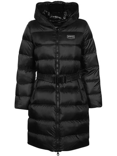 Chu CHOO Belted Long Padded Jacket Black VDDJ03426K0001 BKS - DUVETICA - BALAAN 2