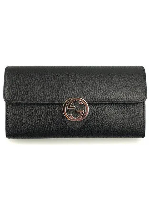 GG Interlocking Women s Long Wallet Black 615524 CAO0G 1059588 - GUCCI - BALAAN 1