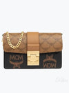 Tracy Monogram Mix Shoulder Bag Brown - MCM - BALAAN 2