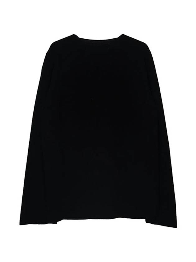 Comme Gar on small heart wappen V neck knit black - COMME DES GARCONS PLAY - BALAAN 2