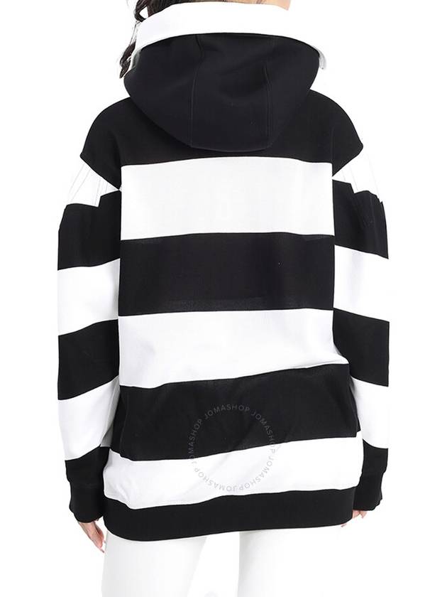 motif cut-out striped hoodie - BURBERRY - BALAAN 4