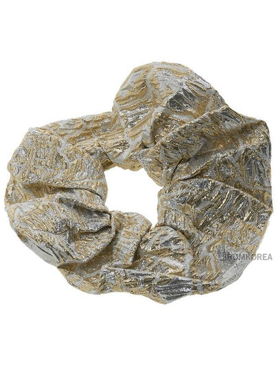 Metallic Hair Scrunchie Gold Silver - GANNI - BALAAN 2